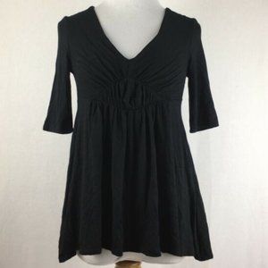 Anthro Deletta Gathered Bust V Neck Top NWT sz S